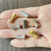 20pcs metal spring funnel shape spacer beads caps beading diy findings end caps bead stoppers for jewelry makings accessories