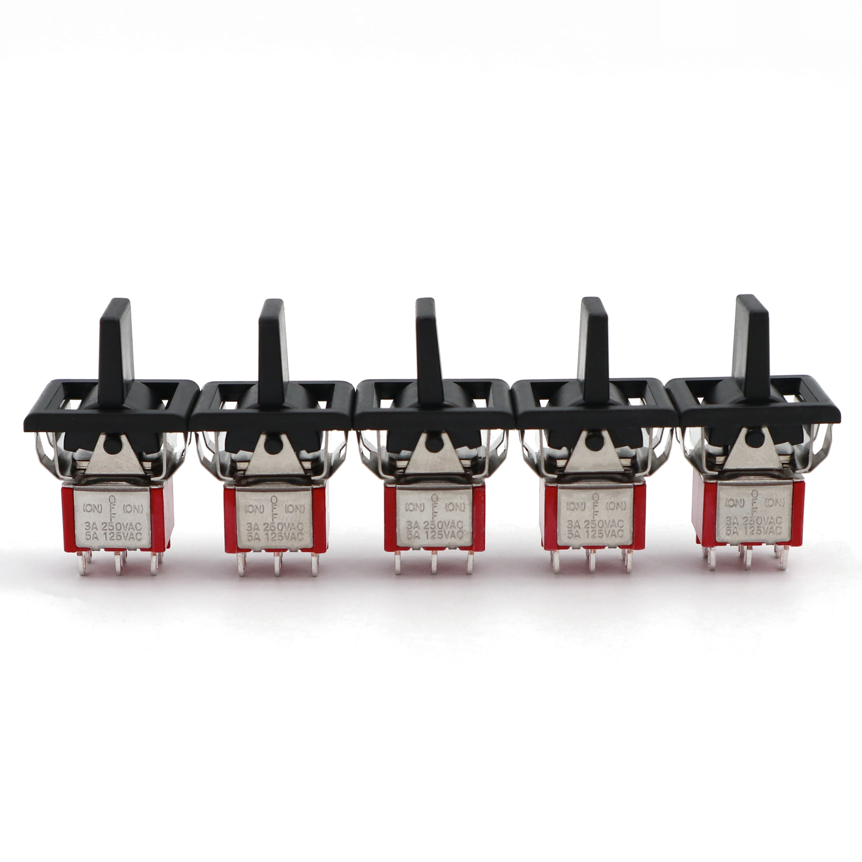 5 шт. SH R8018A DPDT 6Pin мини Лопатка тумблер мама OFF MOM мгновенный 3 позиции|Выключатели| |