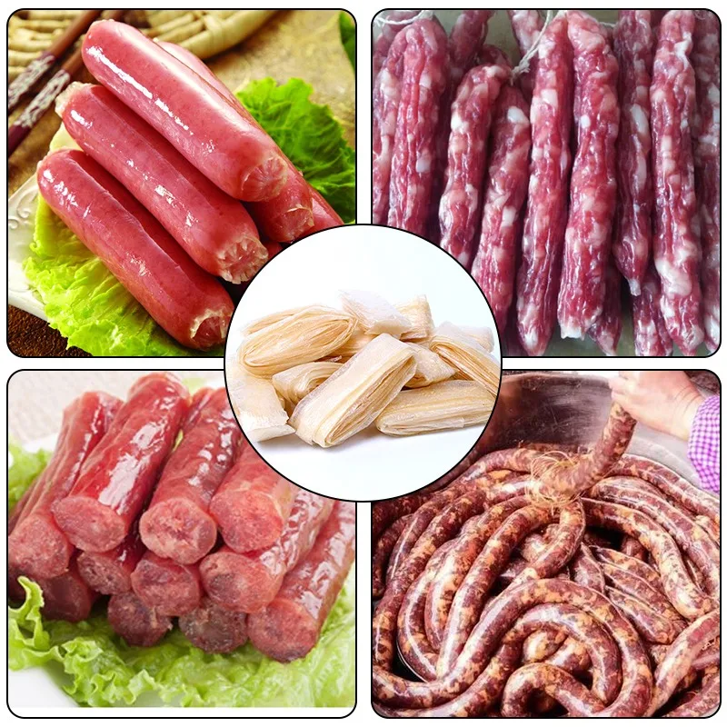 

Natural Sausage Casing Edible Packaging Pork Intestine For Sausage Tube Casing for Sausage Hamburger Sausage Tools