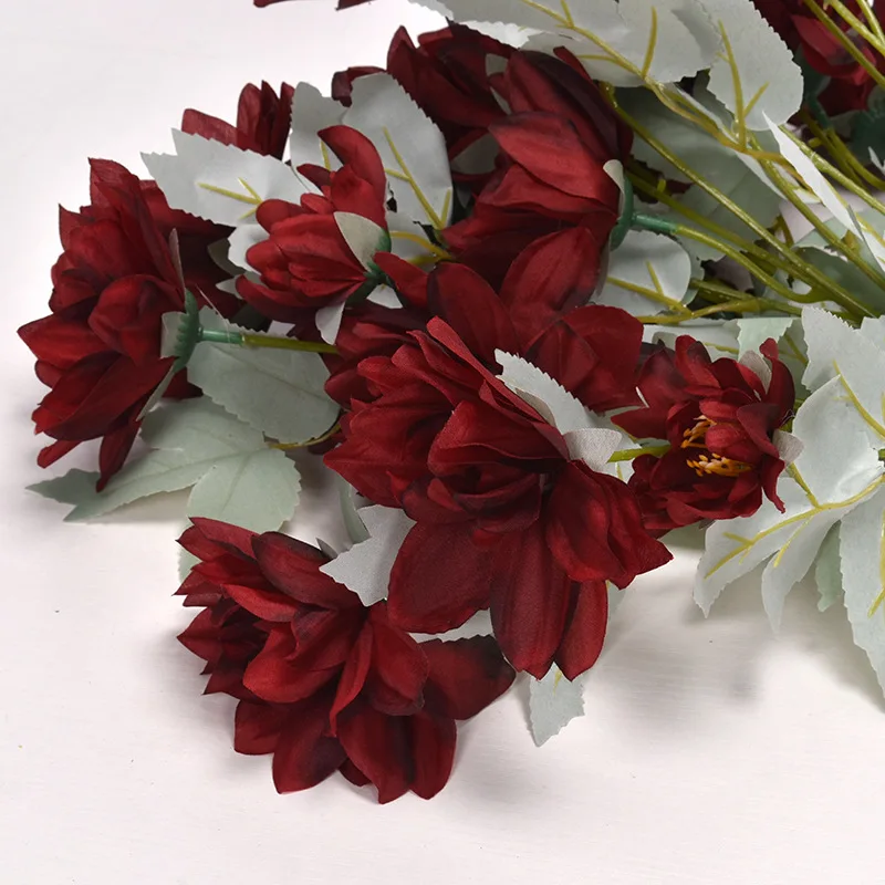 5 цветов/букет искусственные растения пиония лактифлора свадебное украшение