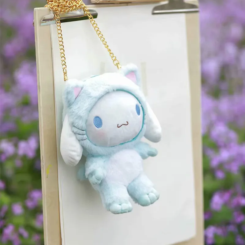 1 шт. my melody cosplay cat my melody Мягкие плюшевые сумки игрушки cinnamoroll плюшевые кошельки для девочек Подарки - Цвет: cinnamoroll bag