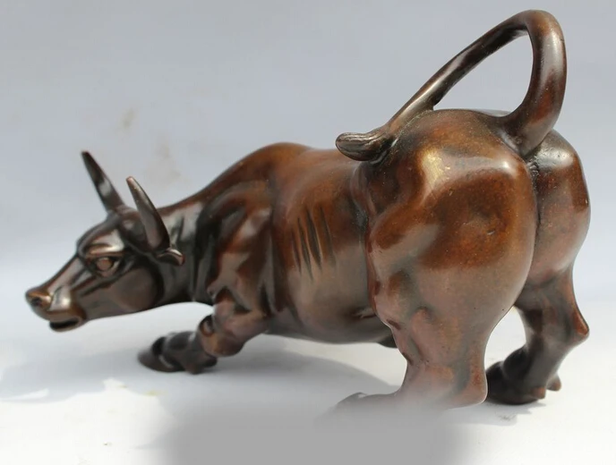 Статуэтка коровы быка медная Бронзовая статуэтка в китайском стиле 808 ++++++|Статуи