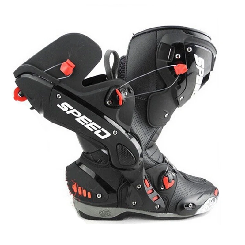 Мотоциклетные ботинки профессиональные гоночные Нескользящие из микрофибры |