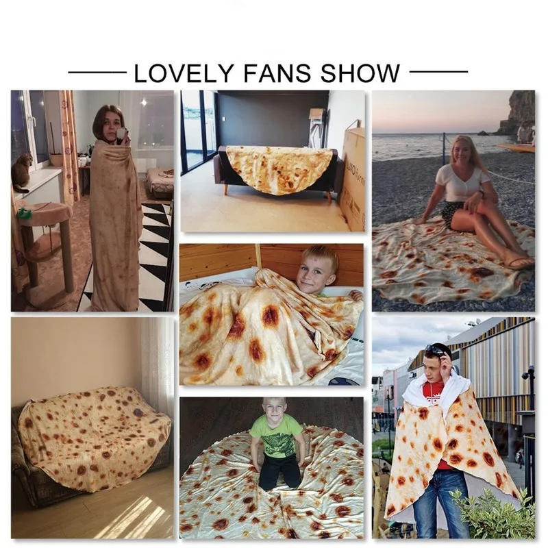 

Corn Tortilla Blanket Pita Lavash Soft Throw Blanket for Bed Fleece Sofa Plaid Plush Bedspreads manta Burrito Koce