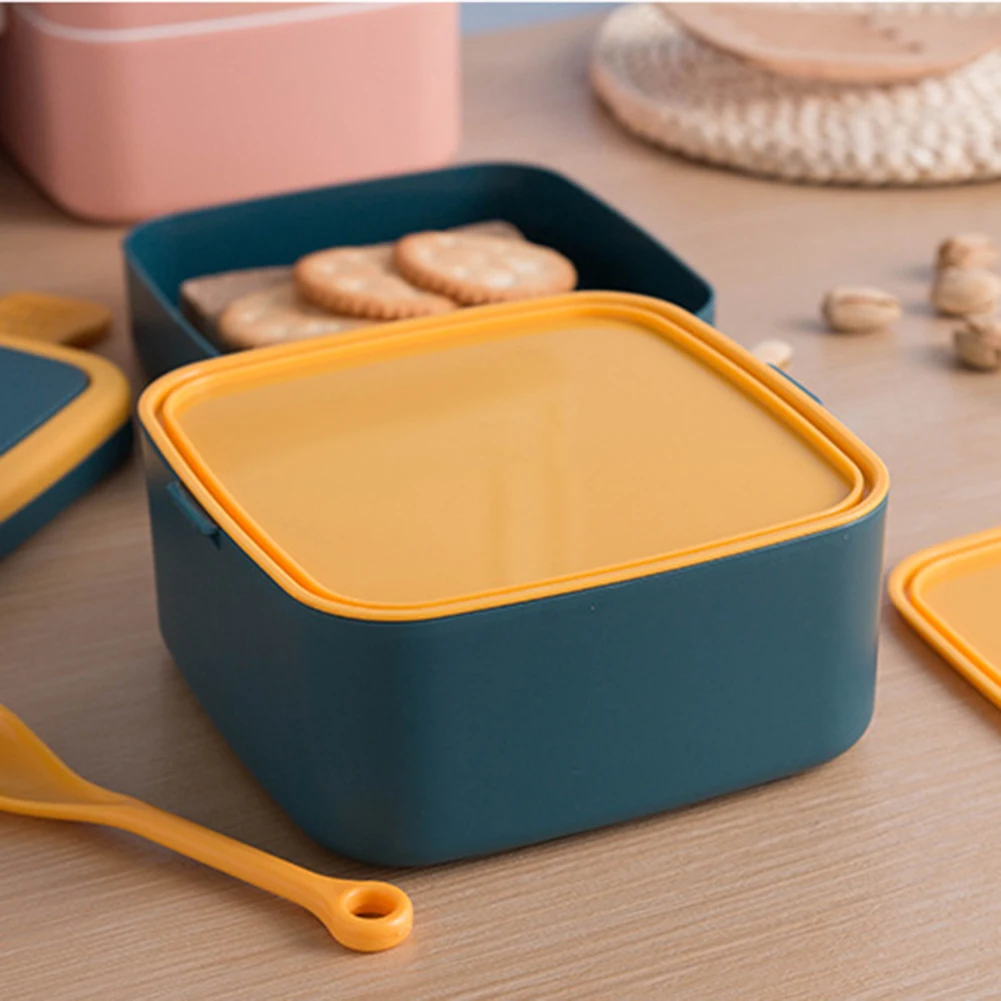 1 шт. стекируемые Bento Коробки для обедов с ручкой 2 круглый Ланч-бокс контейнер