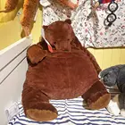 100 см коричневый плюшевый мишка DJUNGELSKOG, плюшевые игрушки, мягкие плюшевые животные, плюшевый мишка, подушка, кукла для девочки, мягкая подушка, Прямая поставка