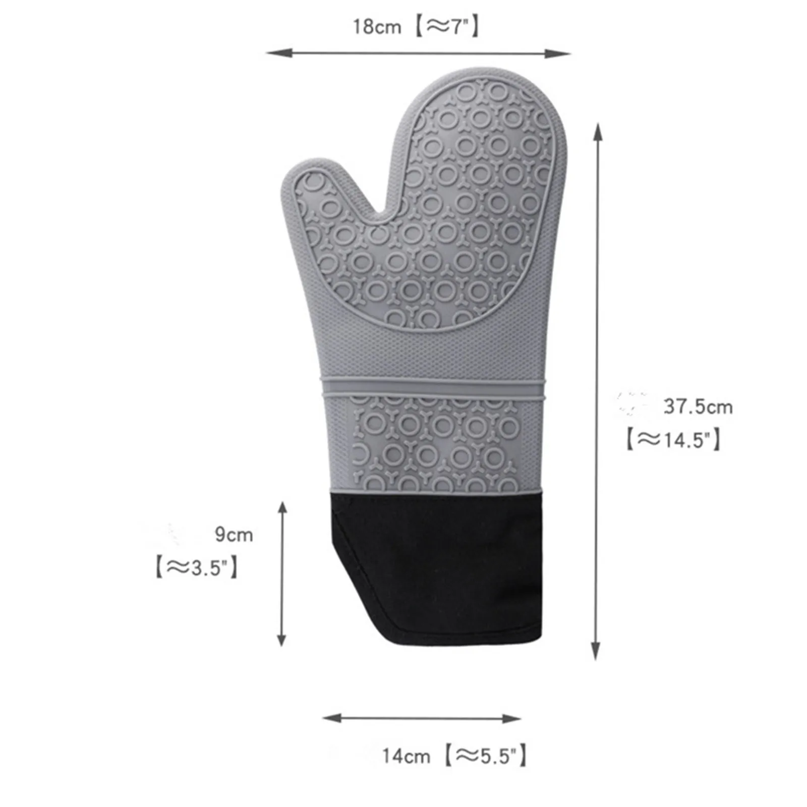 

Kitchen outdoor special anti-scalp glove Premium Anti-Slip Oven Gloves Silicone Extreme Heat Resistant Barbecue Glove hot gloves