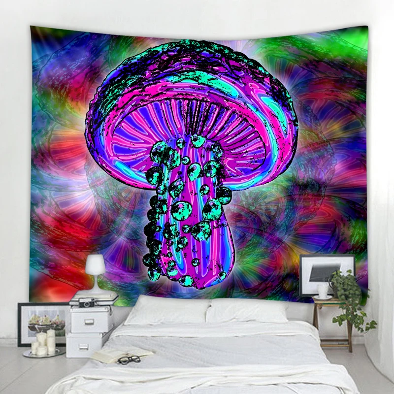 

India Mandala Tapestry Wall Hanging Boho Decor Wall Cloth Tapestries Psychedelic Hippie Night Moon Tapestry Mandala Wall Carpet