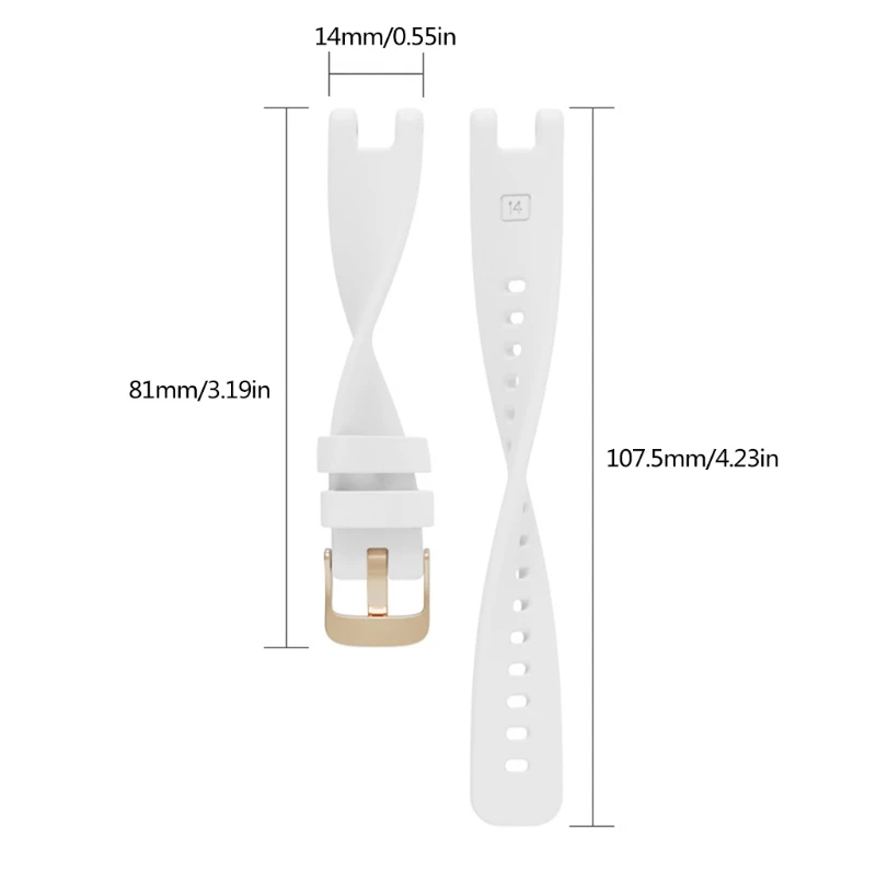 

Silicone Strap Wristband Strap Watch Band for -Garmin LilY Smart Wristband