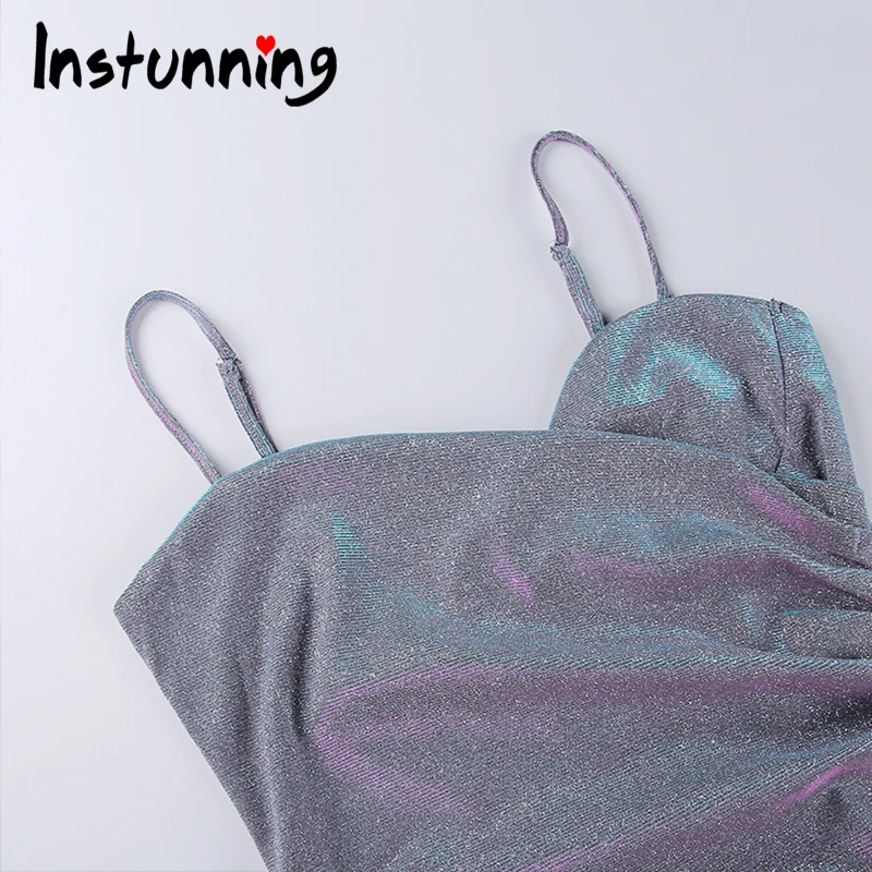 

Instunning Shiny Cross Strap Sexy Night Club Dress 2021 Summer V Neck Backless Ruched Bodycon Evening Party Wrap Hip Mini Dress