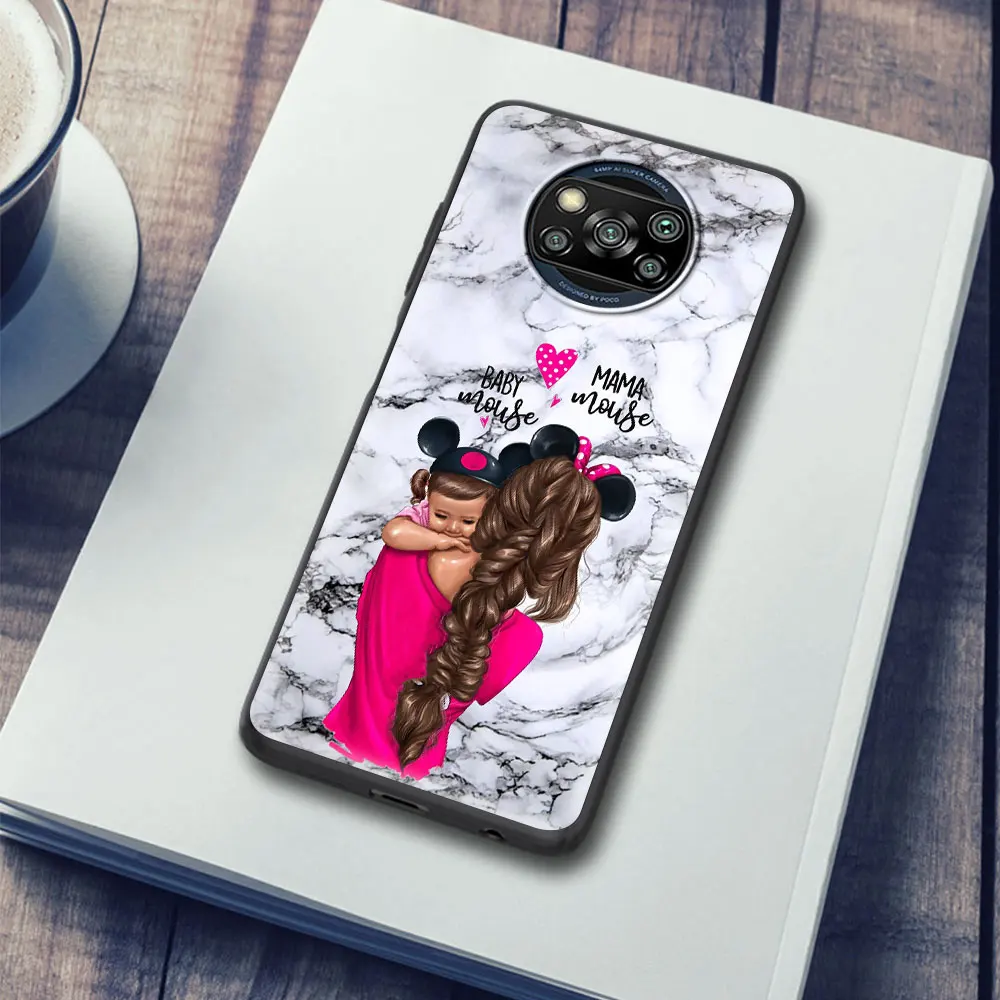 

Phone Case For Xiaomi Redmi Note 9S K40 8 9 8T 9T 7 9C 9A 7A 6A 8A K30 Pro Soft Funda Mobile Cover Fashion Mom And Baby