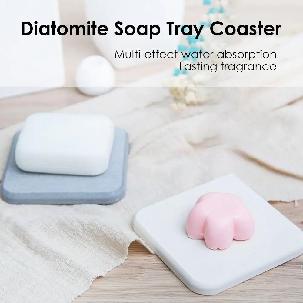 

Cup Pad Square Mat Fashion Diatomite Novelty Dinning Table Thermal Cup Mat Superior Insulation Mug Mat Drink Coaster Home