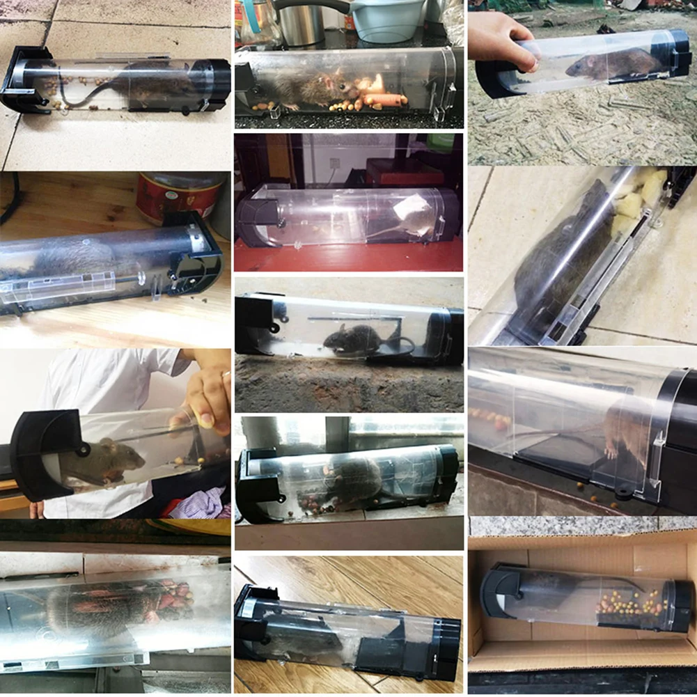 

Smart Humane Live Mouse Trap No Kill Animal Pet Control Cage Reusable Mice Rodent Catcher Automatic Lock Mousetrap Rat Traps