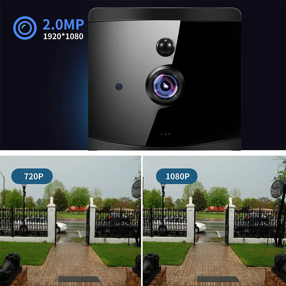 Умный беспроводной 2,4G WiFi дверной Звонок ip видеосвязь HD 1080P видеокамера с Wi-Fi детектор движения ночного видения Видео дверной телефон