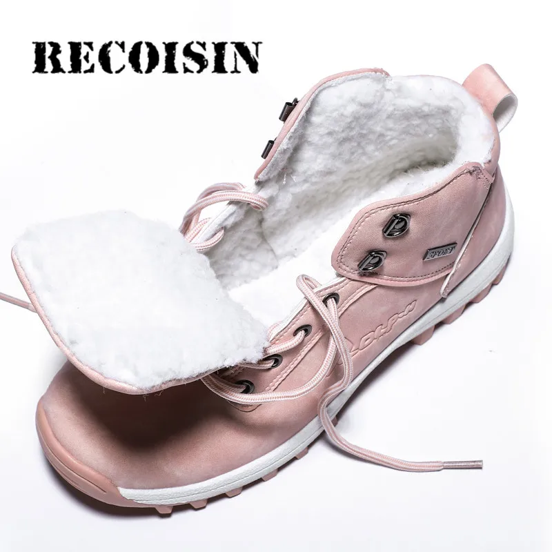 RECOISIN/уличные кроссовки; женская походная обувь для женщин; кожаные ботинки для горного туризма; женская зимняя обувь для трекинга; обувь для альпинизма