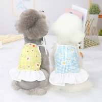 new product pet vest dog skirt cool and cute little fresh suspender princess dress pet clothes for small and medium sized dogs