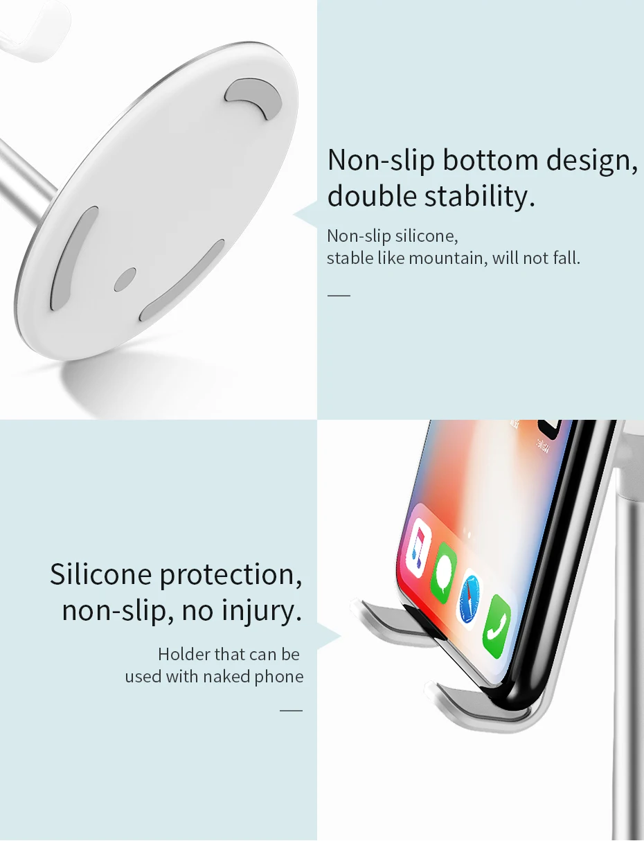 HOCO держатель для мобильного телефона Подставка для iPhone Xiaomi huawei samsung планшет держатель для телефона Регулируемая подставка для телефона