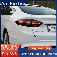 for car ford fusion 2013 2019 mondeo tail lights led fog lights drl day running light tuning car accessories