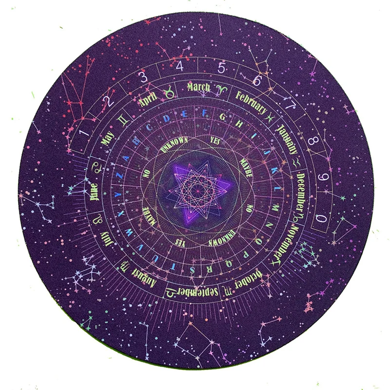 Starry Sky Alphanumeric Rubber Tablecloth Astrology Divination Cards Table Cloth for Magicians Board Game Accessorie 22cm | Спорт и