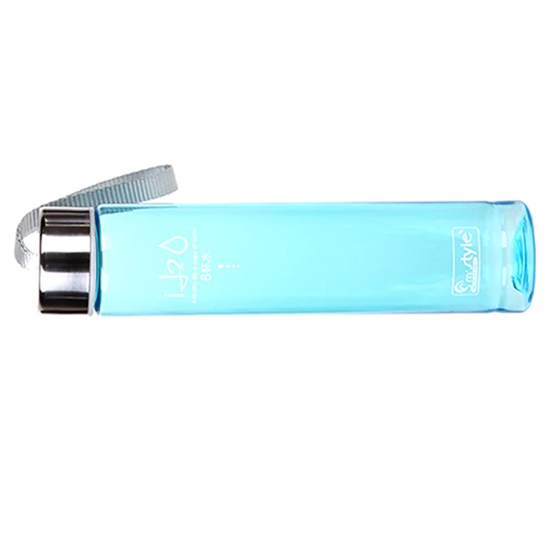 280ML Portable Transparent Bike Bicycle Sports Unbreakable Plastic Water Bottle(Color: blue) | Спорт и развлечения