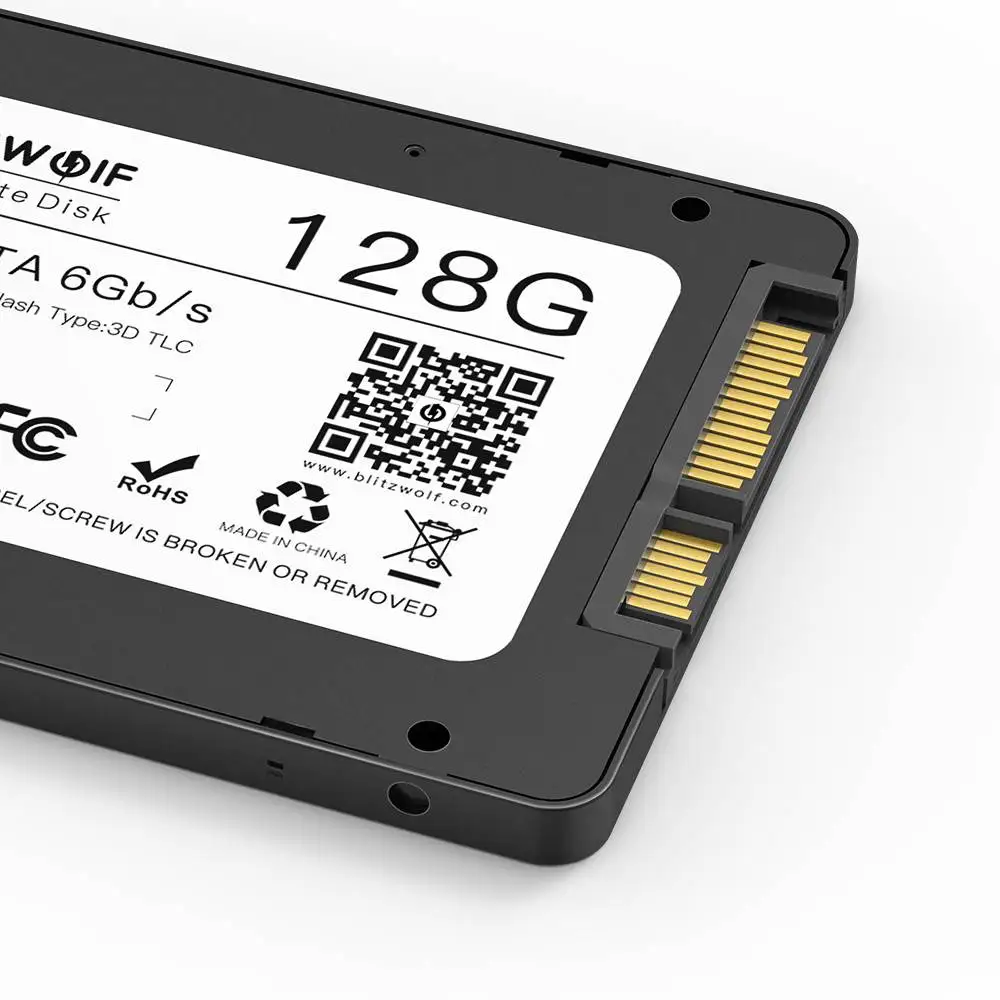 Твердотельный накопитель BlitzWolf 128 ГБ 256 512 2 5 дюйма SATA3 6 Гбит/с чип TLC внутренний