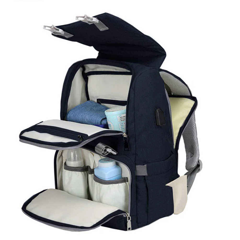 Вместительный рюкзак для подгузников дорожный дизайнерский ранец с пеленальной