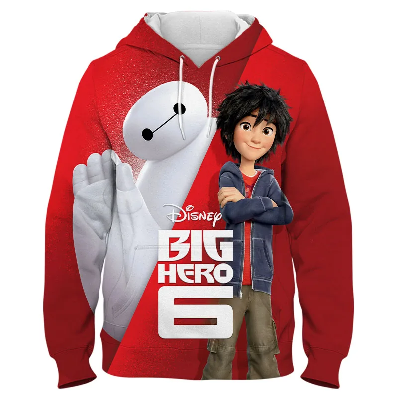 

Big Hero 6 Hiro Baymax Hoodies Men Women Children 3D Print Streetwear Pullover Long Sleeve Boy Girl Kids Cool Sweatshirts Jacket