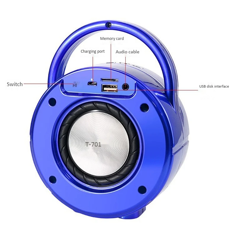 Портативный Bluetooth динамик ультра-громкий стерео глубокий бас звуковая система 7