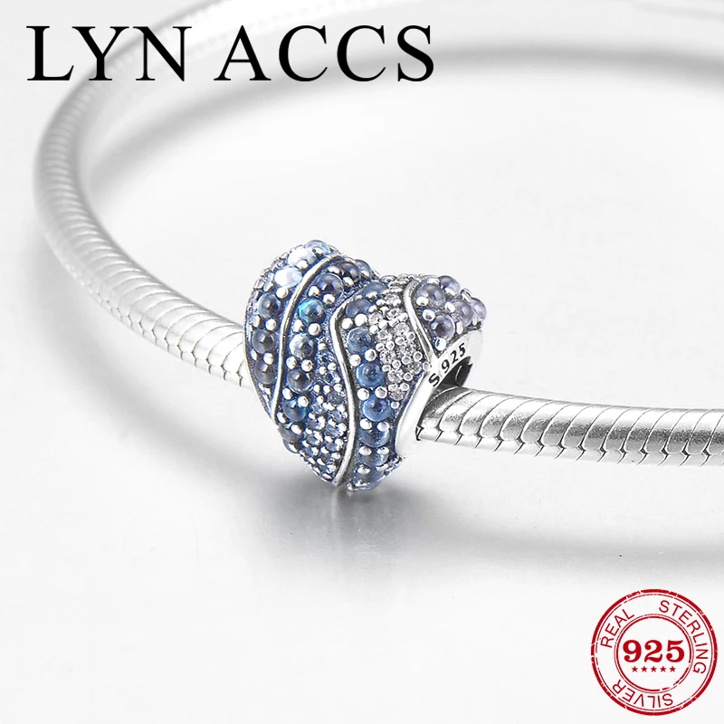 Бусина Шарм из серебра 925 пробы в виде сердца|Ювелирные шармы| |