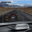 Дисплей на лобовое стекло GEYIREN C3, спидометр Obd2 EOBD GPS, часы на лобовое стекло, проектор, электроника, автомобильные аксессуары для всех автомобилей