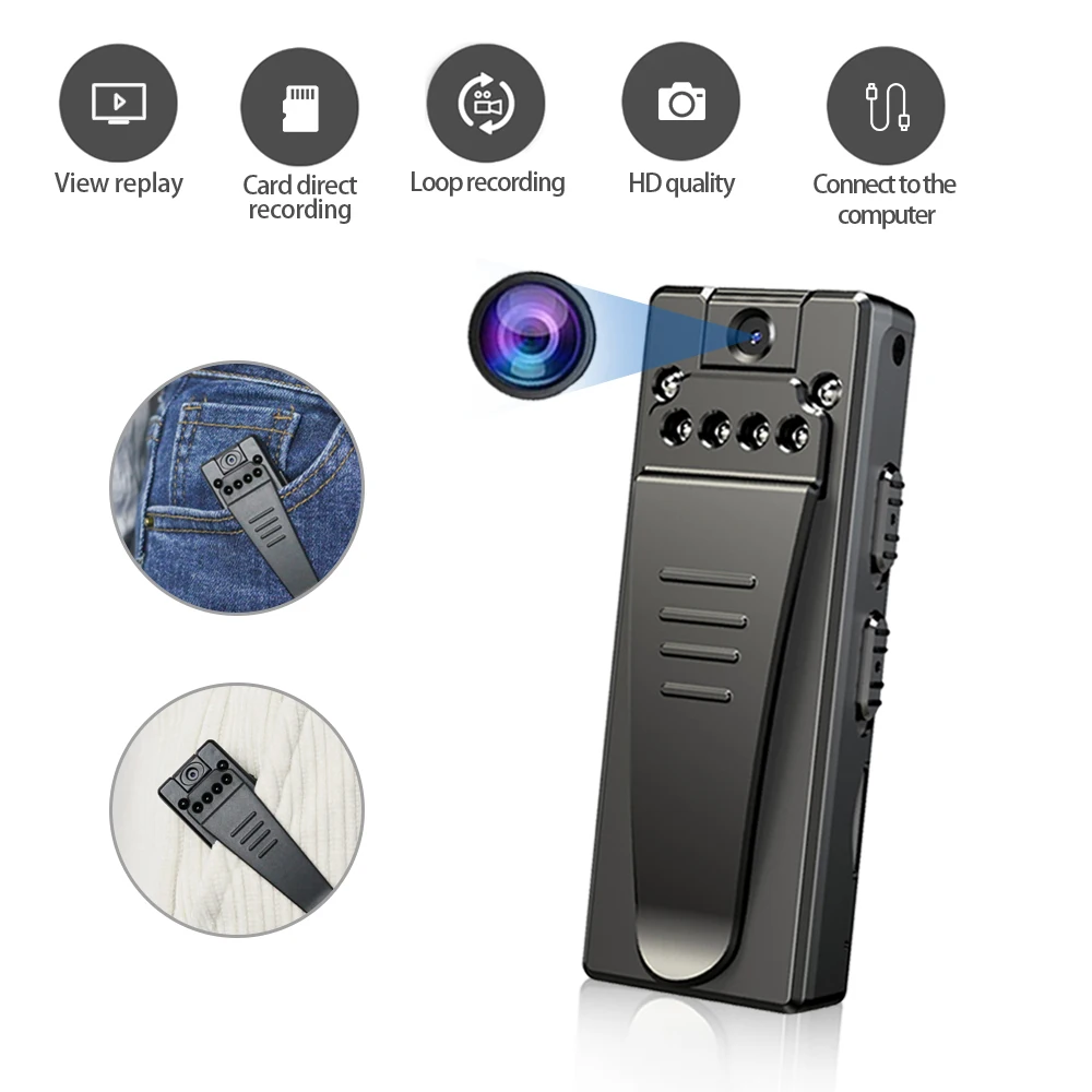 Портативная мини камера HD 1080P DVR s цифровые видеокамеры ночное видение