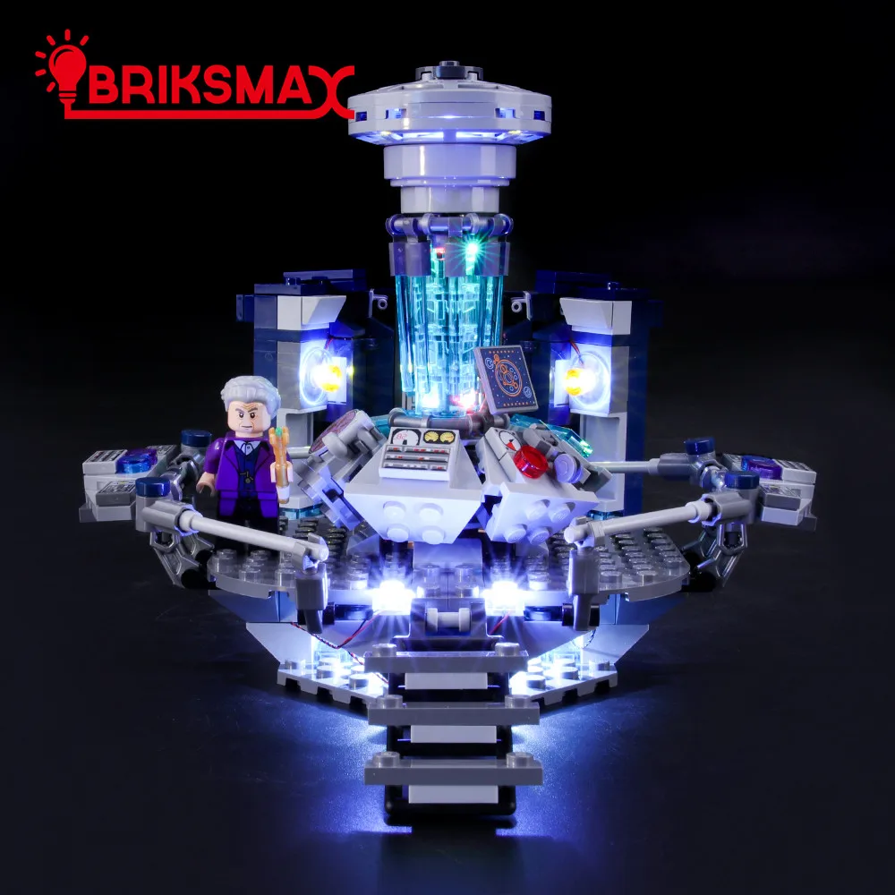 BriksMax Led Light Up Комплект для идей серии Doctor Who строительные блоки, совместимые с 21304(не включает модель