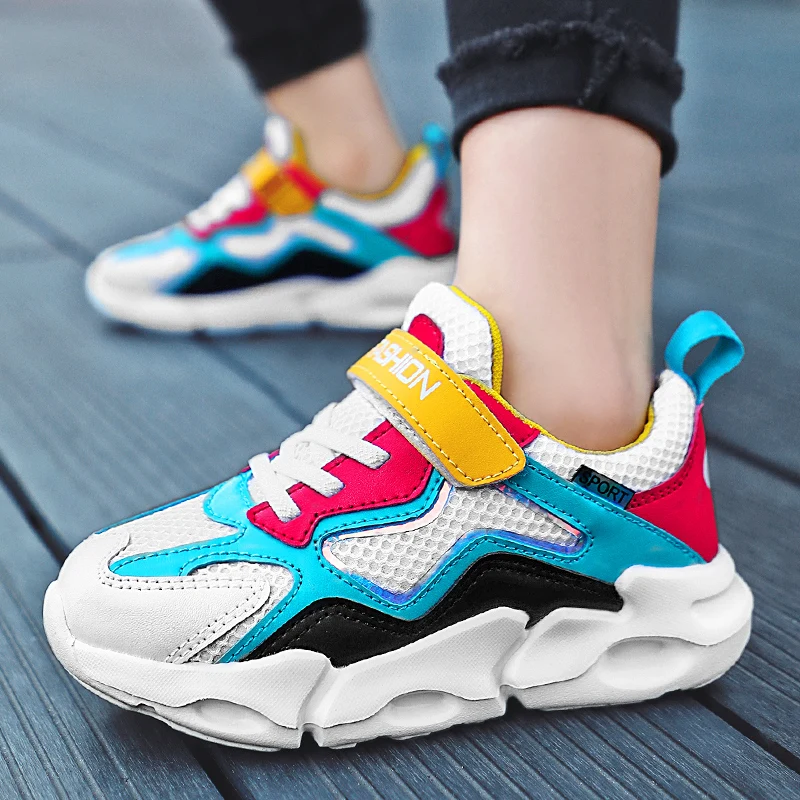 

New 2021 Autumn Kids Fashion Sneakers Children's Casual Flats Boys Chunky Tenis Trainers Running Basketball Shoes Free Shipping