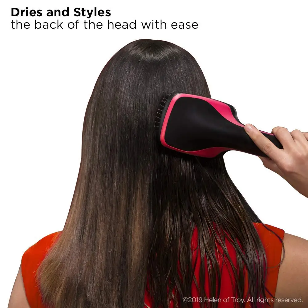 Профессиональная щетка для сушки волос выпрямитель расческа отрицательная