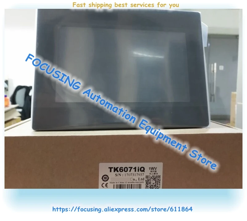 TK6071IQ Новый сенсорный экран HMI 7 дюймов TFT LCD 800*480 128 Мб Flash 32Bit Полная замена TK6070IQ |