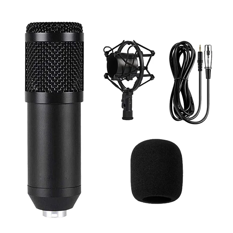 

Конденсаторный микрофон BM800, профессиональный микрофон для записи с консольным кронштейном, с защитой от распыления, подходит для Skype и игр