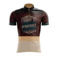 sponsored by coffee cycling jersey unisex short sleeve cycling jersey clothing apparel quick dry moisture wicking cycling sports