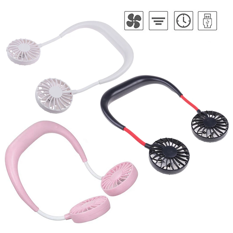 Мини вентилятор на шею с зарядкой от USB|USB-гаджеты| |