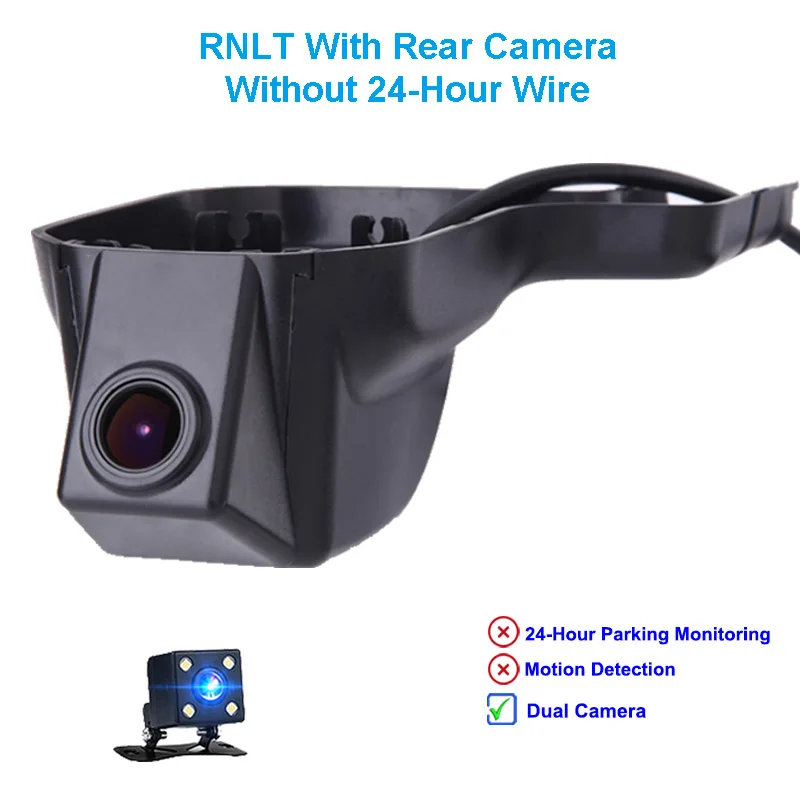 RNL Tow Camera Jabriel HD 1080P dash am 24 часа в сутки камера для машины видеорегистратор, видео рекордер, задний Камера для Марка Renault Clio Megane 2 3 тряпкой Captur KADJAR - Название цвета: RNL Tow Camera