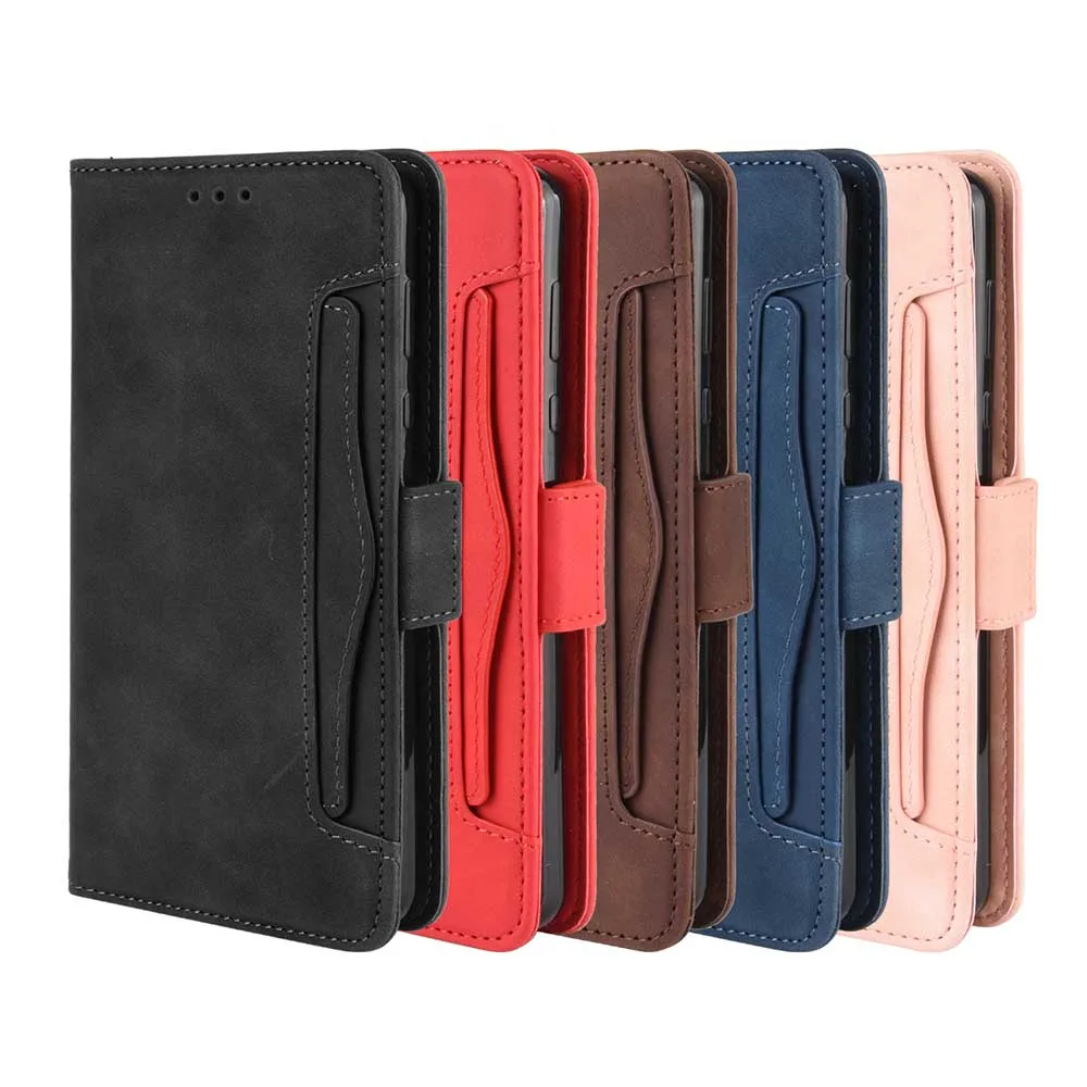 

Leather phone case for SHARP Aquos Sense / Sense3 / Zero2 / V / R 5G Back Cover Flip card wallet with stand Retro Coque