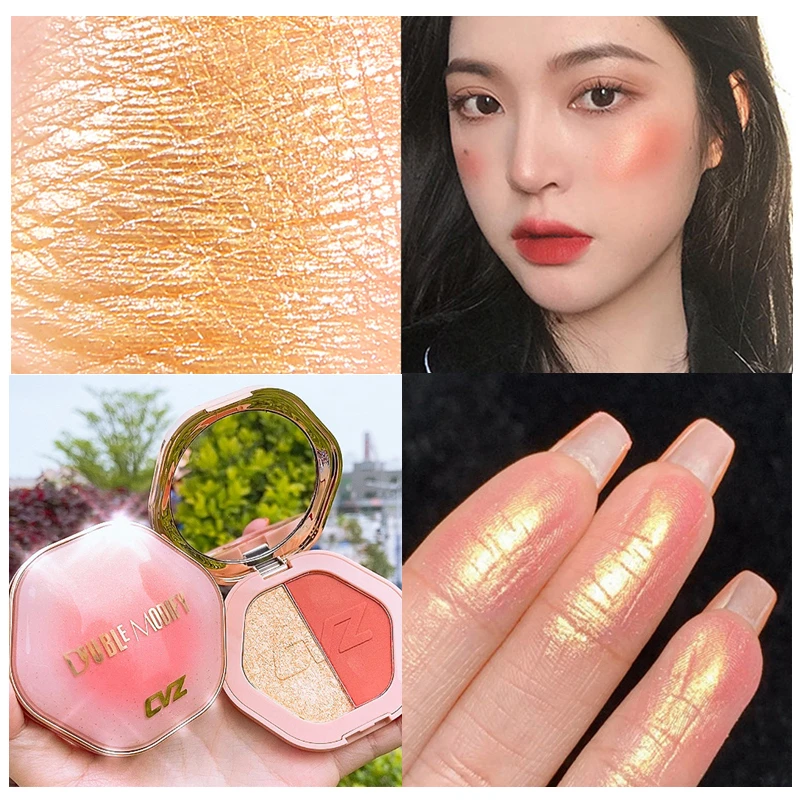 2 цвета хайлайтер Макияж для тела лица сияние длительный флуоресцентный