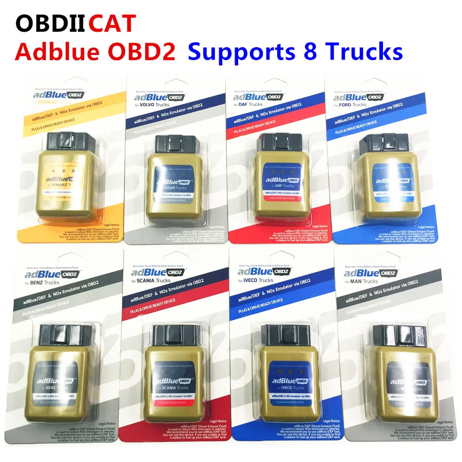 

AdblueOBD2 Scanner Diagnosis Interface NOX Emulation EURO 4/5 OBD2 OBD2 NOx Ad blue Emulator for Sca-nia / D-AF /Ren-au/IVE-CO