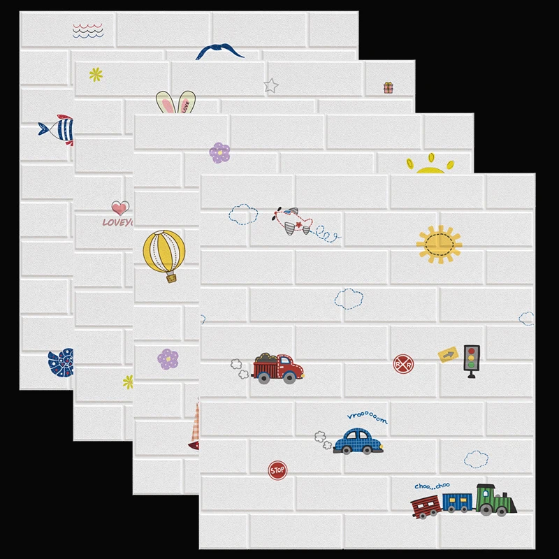 

TT Wallpaper Self-Adhesive Bedroom Cozy Waterproof Moisture-Proof Scrub Children's Room Wall Decoration Wallpaper