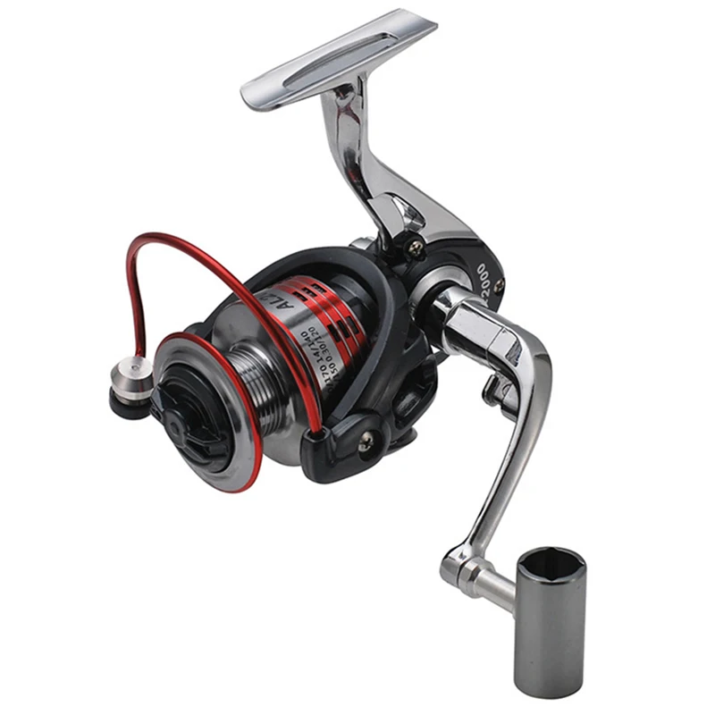 Спиннинговая Рыболовная катушка полностью Металлическая с ручкой для ног