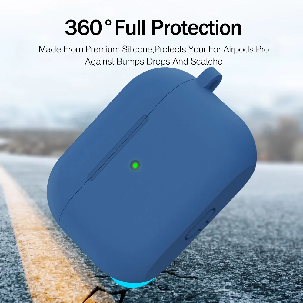 Чехол для наушников Rock Airpods Pro чехол беспроводных bluetooth милый из жидкого силикона