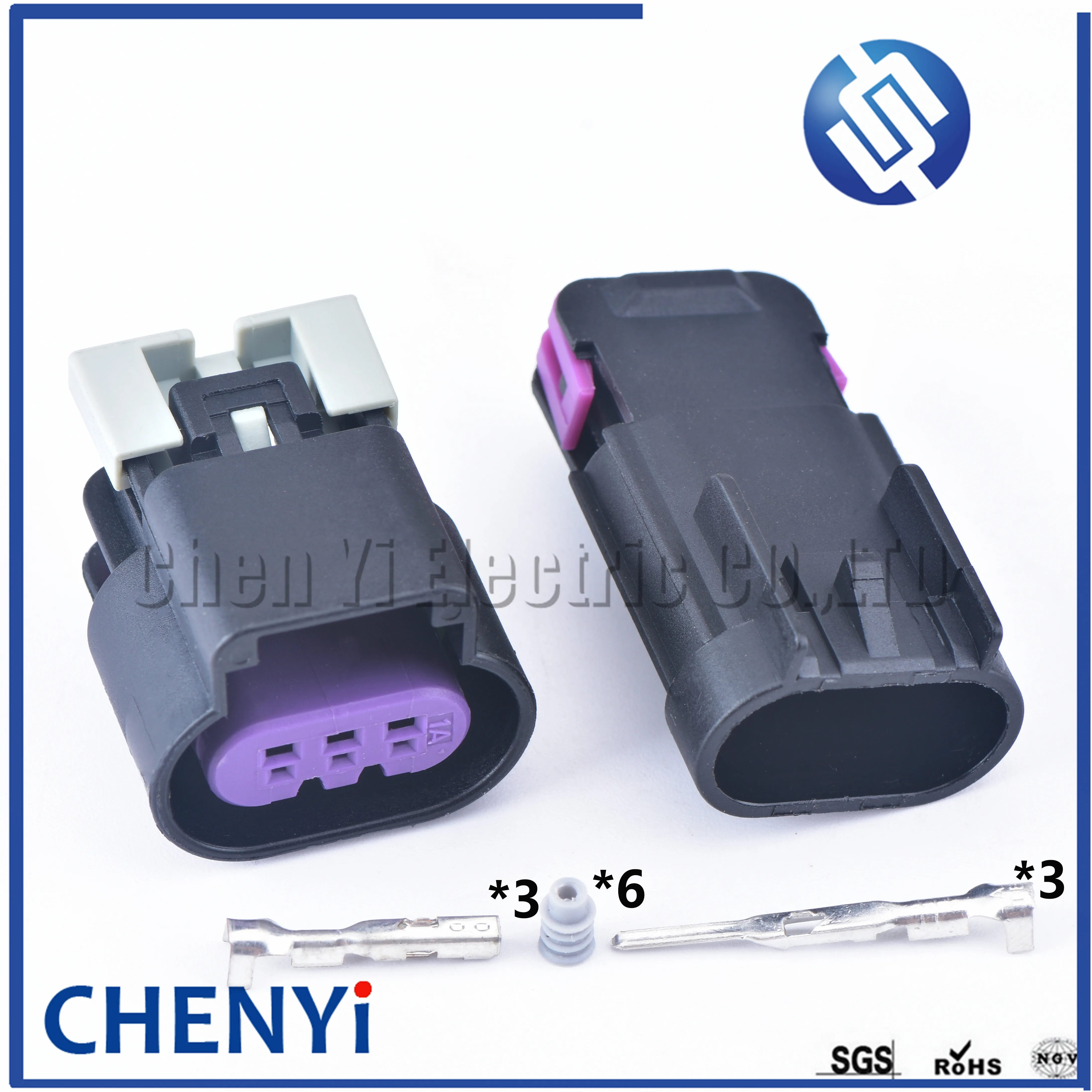 2 Sets Delphi 3 Pin Female male Auto Waterproof Cable Wiring Harness Connector Socket Electric Oil Pump Plug 15326808 for GT 150 |