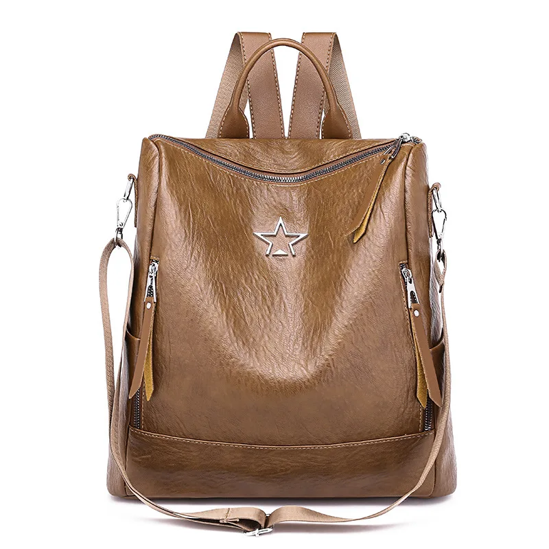 Рюкзак в простом стиле женские кожаные рюкзаки для девочек подростков школьные