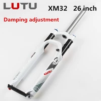 lutu mtb fork damping adjustment mountain bike gas front forks disc brake suspension 2627 529 inches bicycle parts