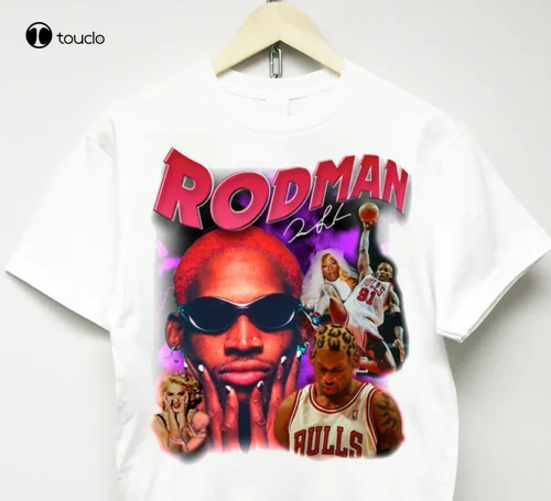 

Dennis Rodman The Last Dance T-Shirt Vtg Rap Face