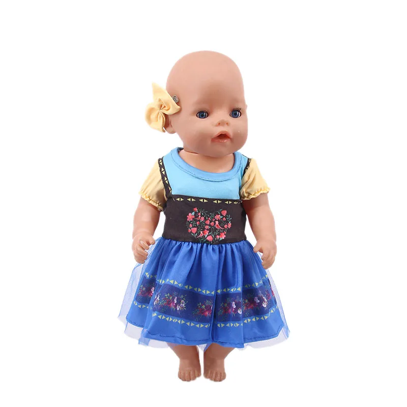 

Doll Clothes Blue Series Uniforms Swimsuits Fit 18 Inch American & 43 Cm Baby New Born OG Girl Doll Accessories , Children's Toy